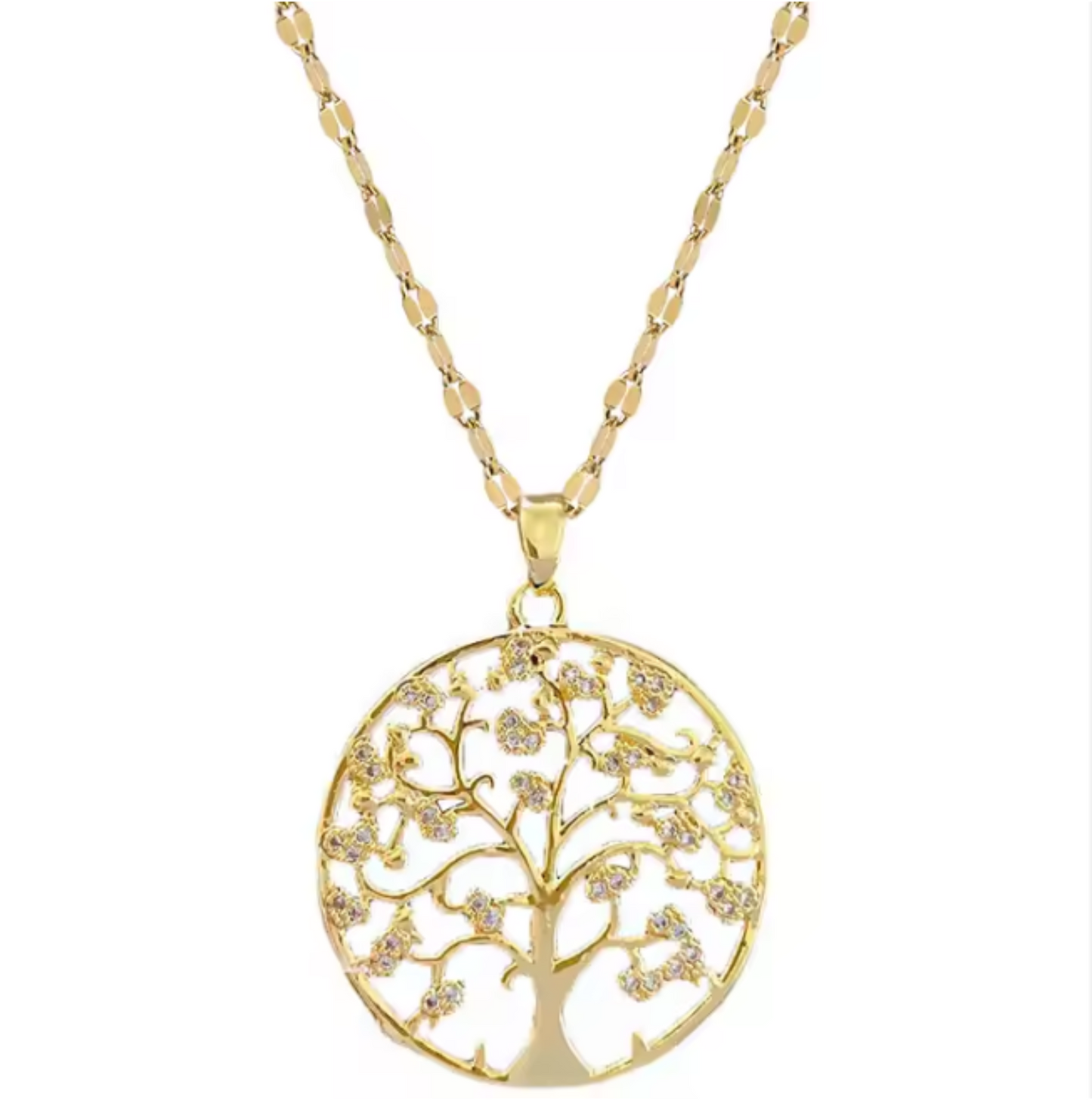 Collier en Acier Inoxydable - Arbre de Vie