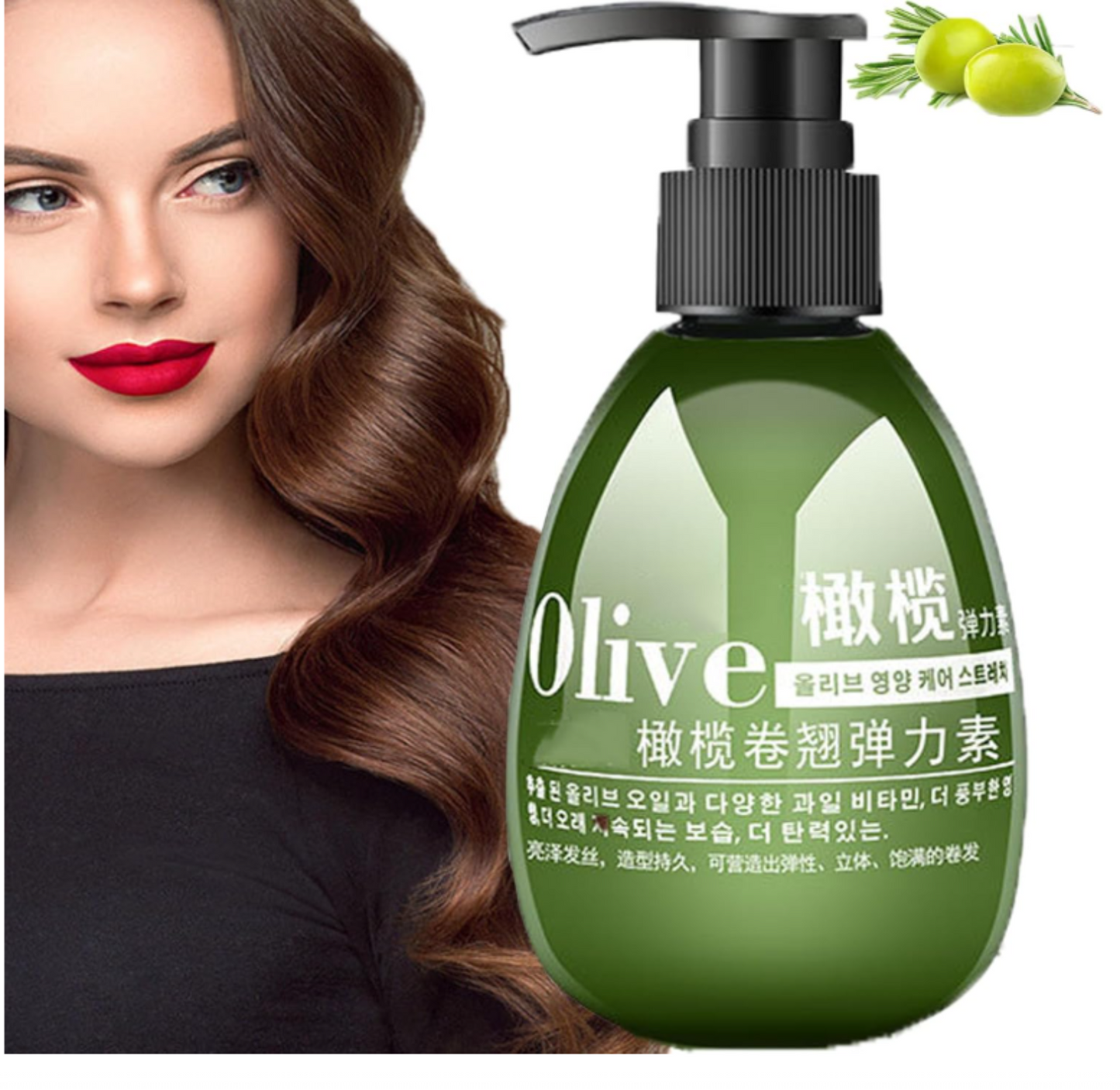 Lotion Capillaire à l'Huile d'Olive effet mouillé