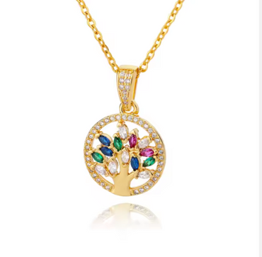 Collier en Acier Inoxydable - Arbre de Vie