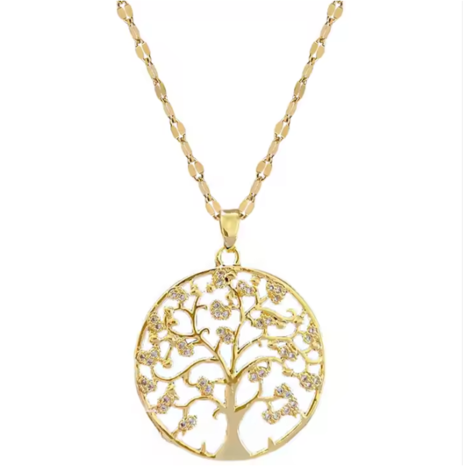 Collier en Acier Inoxydable - Arbre de Vie