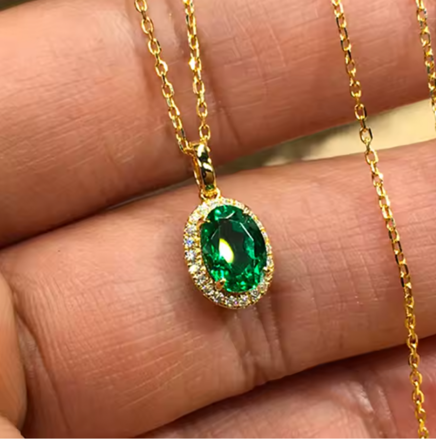 Collier en Acier Inoxydable - Élégance Verte