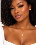 Collier en Acier Inoxydable - Fleur Élégante