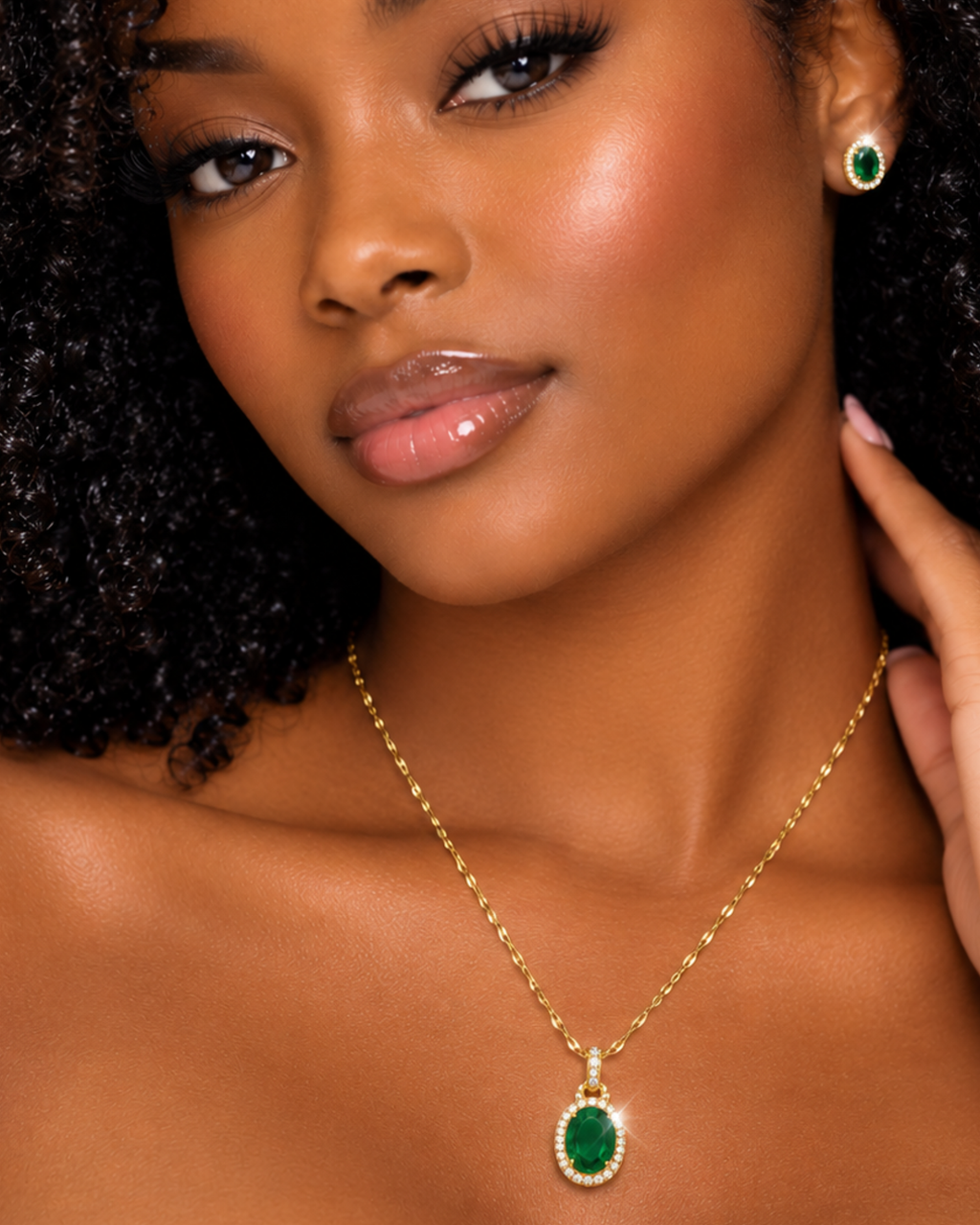 Collier en Acier Inoxydable - Élégance Verte